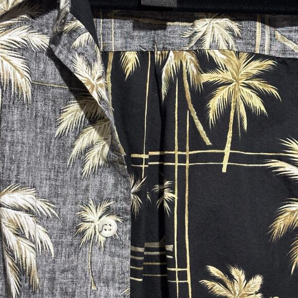 VTG Tori Richard Hawaiian Shirt Men’s MED Blue Floral Aloha Honolulu Resort USA - Picture 10 of 11